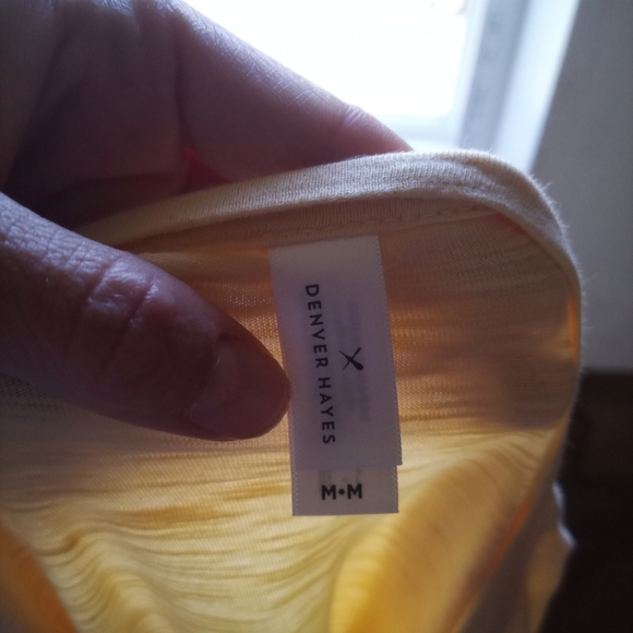 Denver Hayes Light Yellow Short Sleeve Tee - Picture 2 of 4